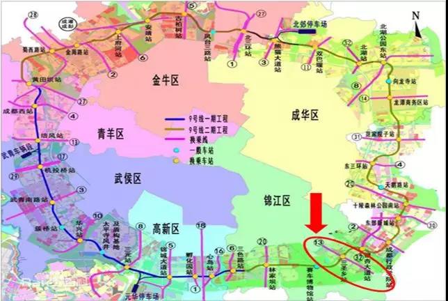 成都三圣花乡地铁图片